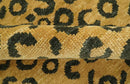 Modern leopard Design Hand knotted Golden-Brown and Charcoal Custom Made wool rug