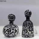 GobekUsa Leopard Texture Glass Vase: Modern Floral Vase for Chic Room Decor