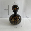 GobekUsa Leopard Texture Glass Vase: Modern Floral Vase for Chic Room Decor