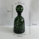 GobekUsa Leopard Texture Glass Vase: Modern Floral Vase for Chic Room Decor