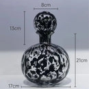 GobekUsa Leopard Texture Glass Vase: Modern Floral Vase for Chic Room Decor