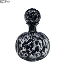 GobekUsa Leopard Texture Glass Vase: Modern Floral Vase for Chic Room Decor