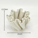 GobekUsa Bud Shape Ceramic Vase Floral Arrangement Desk Decor Modern Artificial Flowers