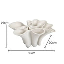 GobekUsa Bud Shape Ceramic Vase Floral Arrangement Desk Decor Modern Artificial Flowers