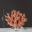 GobekUsa Coral Resin Statue Desk Decoration Modern Home Decor Ornaments