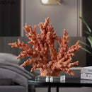 GobekUsa Coral Resin Statue Desk Decoration Modern Home Decor Ornaments