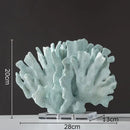 GobekUsa Coral Resin Statue Desk Decoration Modern Home Decor Ornaments