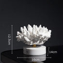 GobekUsa Coral Resin Statue Desk Decoration Modern Home Decor Ornaments