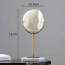 GobekUsa Coral Resin Statue Desk Decoration Modern Home Decor Ornaments