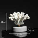 GobekUsa Coral Resin Statue Desk Decoration Modern Home Decor Ornaments
