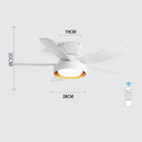 GobekUsa 5-Blade Ceiling Fan with Remote Control & LED Light - Silent Motor