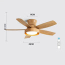 GobekUsa 5-Blade Ceiling Fan with Remote Control & LED Light - Silent Motor