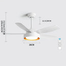 GobekUsa 5-Blade Ceiling Fan with Remote Control & LED Light - Silent Motor