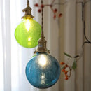 GobekUsa Bubble Glass Ball LED Pendant Lamp with Copper Knob Switch - Nordic Modern Home Decor