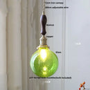 GobekUsa Bubble Glass Ball LED Pendant Lamp with Copper Knob Switch - Nordic Modern Home Decor