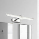 GobekUsa Modern Linear Acrylic Vanity Light Fixture - LED Nickel Finish Wall Sconce Lamp in Warm/White Light (16.5"/20.5" W)