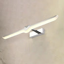 GobekUsa Modern Linear Acrylic Vanity Light Fixture - LED Nickel Finish Wall Sconce Lamp in Warm/White Light (16.5"/20.5" W)