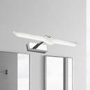 GobekUsa Modern Linear Acrylic Vanity Light Fixture - LED Nickel Finish Wall Sconce Lamp in Warm/White Light (16.5"/20.5" W)