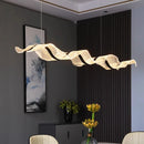 Modern Linear Alloy Pendant Light Chandelier