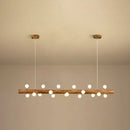 GobekUsa Brown Modern Linear Island Pendant Metal Lamp