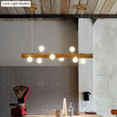 GobekUsa Brown Modern Linear Island Pendant Metal Lamp