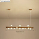 GobekUsa Brown Modern Linear Island Pendant Metal Lamp