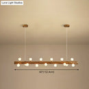 GobekUsa Brown Modern Linear Island Pendant Metal Lamp