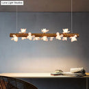 GobekUsa Brown Modern Linear Island Pendant Metal Lamp