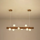 GobekUsa Brown Modern Linear Island Pendant Metal Lamp