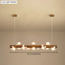 GobekUsa Brown Modern Linear Island Pendant Metal Lamp