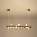 GobekUsa Brown Modern Linear Island Pendant Metal Lamp
