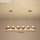 GobekUsa Brown Modern Linear Island Pendant Metal Lamp