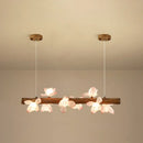 GobekUsa Brown Modern Linear Island Pendant Metal Lamp