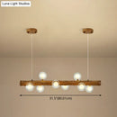 GobekUsa Brown Modern Linear Island Pendant Metal Lamp