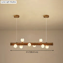 GobekUsa Brown Modern Linear Island Pendant Metal Lamp