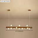 GobekUsa Brown Modern Linear Island Pendant Metal Lamp