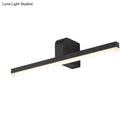 GobekUsa Modern Linear LED Vanity Light - White/Black Metal Wall Mount in Natural Light, 16"/19.5"/23.5" Wide