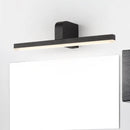 GobekUsa Modern Linear LED Vanity Light - White/Black Metal Wall Mount in Natural Light, 16"/19.5"/23.5" Wide