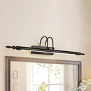 GobekUsa Modern Linear LED Vanity Lighting for Bathroom - Metallic Finish, 22"/26" Wide, Black/White, Warm Light