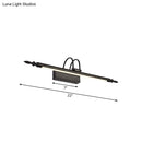GobekUsa Modern Linear LED Vanity Lighting for Bathroom - Metallic Finish, 22"/26" Wide, Black/White, Warm Light