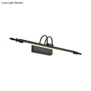GobekUsa Modern Linear LED Vanity Lighting for Bathroom - Metallic Finish, 22"/26" Wide, Black/White, Warm Light