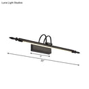 GobekUsa Modern Linear LED Vanity Lighting for Bathroom - Metallic Finish, 22"/26" Wide, Black/White, Warm Light
