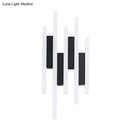 GobekUsa Modern Linear LED Wall Sconce in Acrylic White - Wall Mounted Bedside Light in Warm/White Light, 12.5"/16.5"/20.5" H