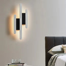 GobekUsa Modern Linear LED Wall Sconce in Acrylic White - Wall Mounted Bedside Light in Warm/White Light, 12.5"/16.5"/20.5" H