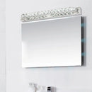 GobekUsa Modern Linear Wall Mounted Vanity Sconce for Bathroom - Clear/Amber Crystal, Warm/White Light - 16"/22"/27" Long
