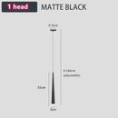 GobekUsa Loft Black LED Stair Chandelier for Modern Living Room and Restaurant