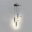 Modern Long Double Spotlight Pendant Light in Black/Gold