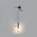 Modern Long Double Spotlight Pendant Light in Black/Gold