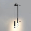 Modern Long Double Spotlight Pendant Light in Black/Gold