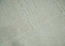 Modern Loop Cut Pile Solid plane Beige Hand Knotted 8x10 Wool Area Rug by The Rug Decor